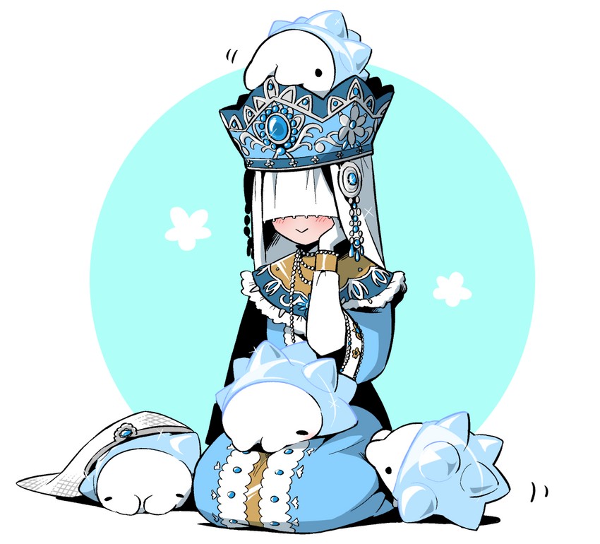 snom and melly plinius (pokemon and 1 more) drawn by tsumumi_(kandume103)