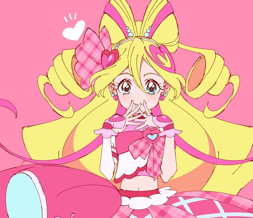 sakura uta and cure idol (precure and 1 more) drawn by shirako_love