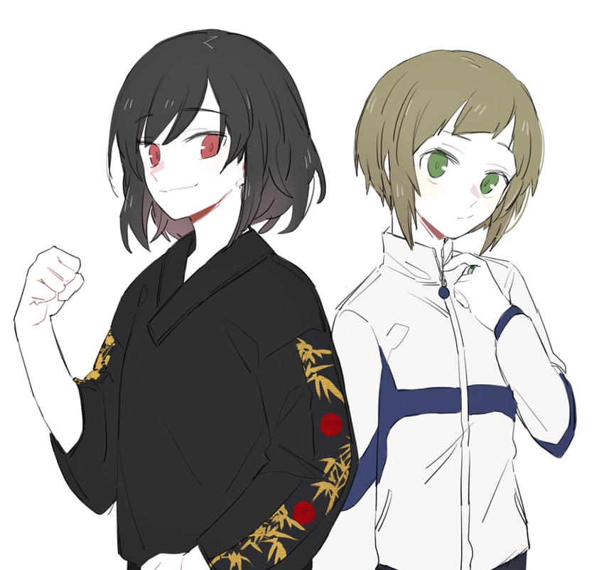 natsu ryoko and suzuka sakuya (mahou shoujo madoka magica and 1 more) drawn by an_sin