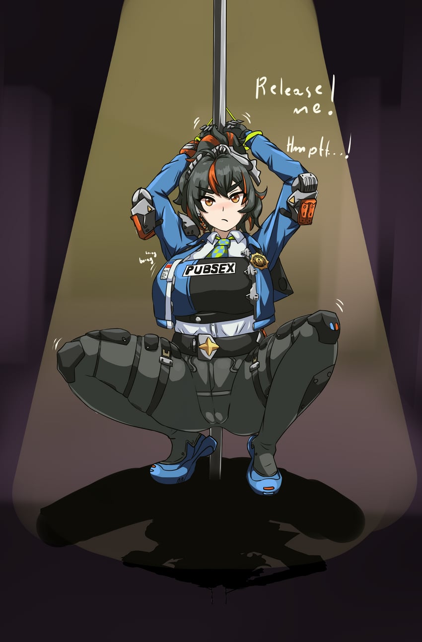 zhu yuan (zenless zone zero) drawn by marusero1