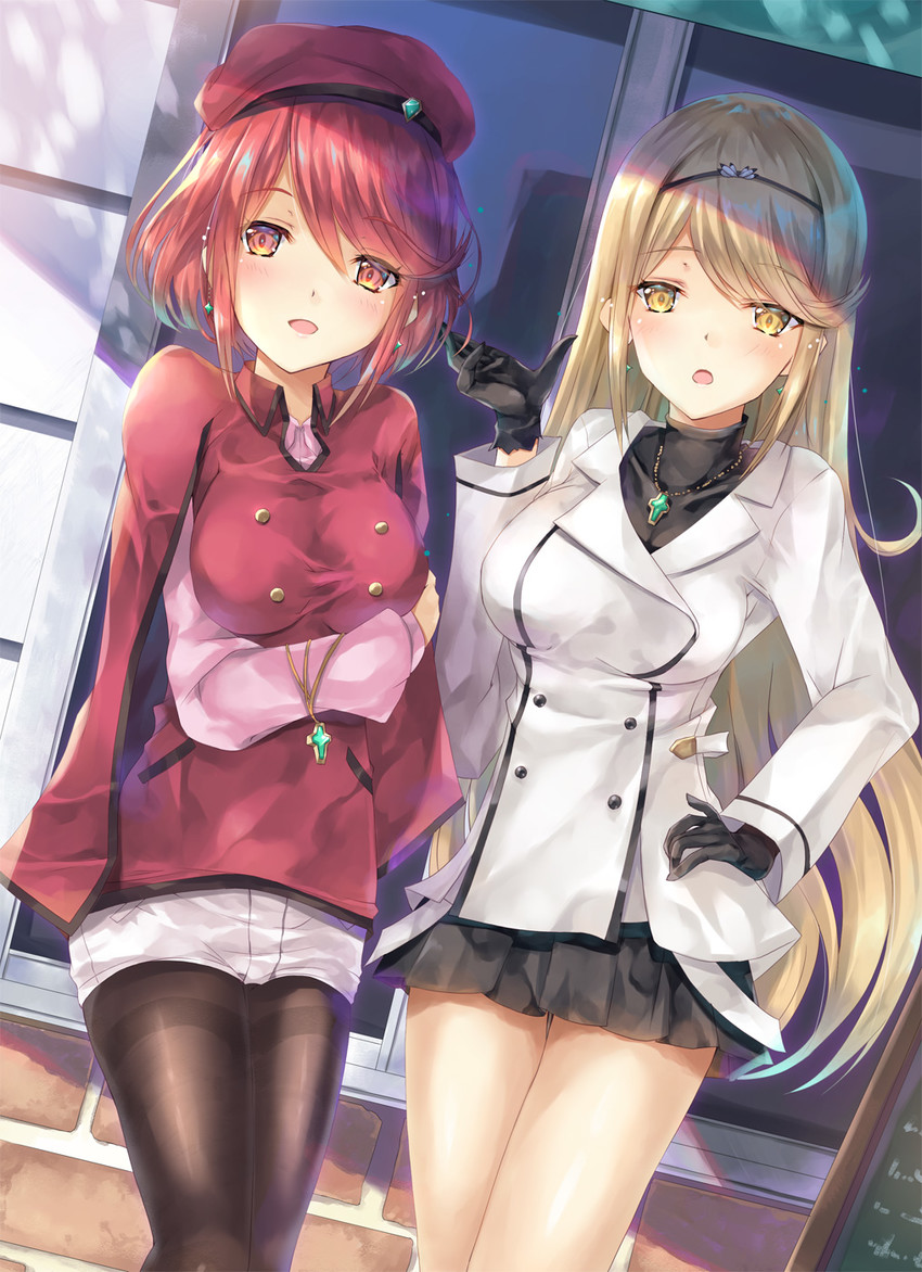 pyra and mythra (xenoblade chronicles and 1 more) drawn by inoue_takuya_(tactactak)