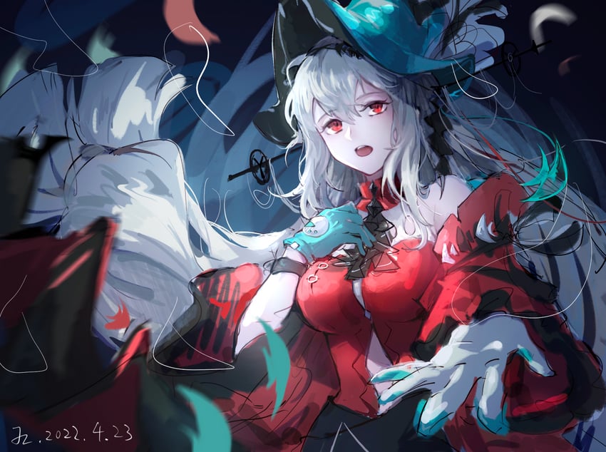 skadi and skadi the corrupting heart (arknights) drawn by jingzhi