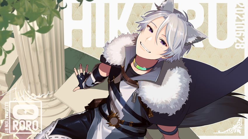 hikaru-kun (indie virtual youtuber) drawn by ororooops