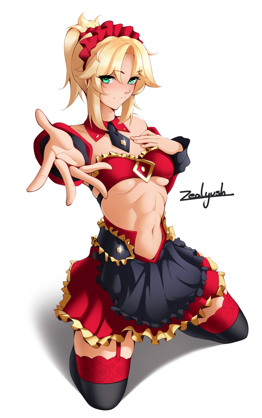 mordred (fate and 1 more) drawn by zealyush