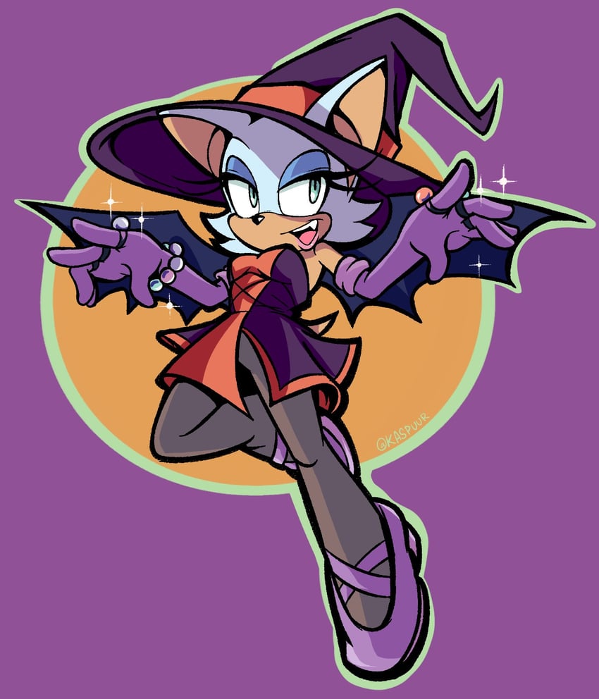 rouge the bat (sonic and 1 more) drawn by kaspuur