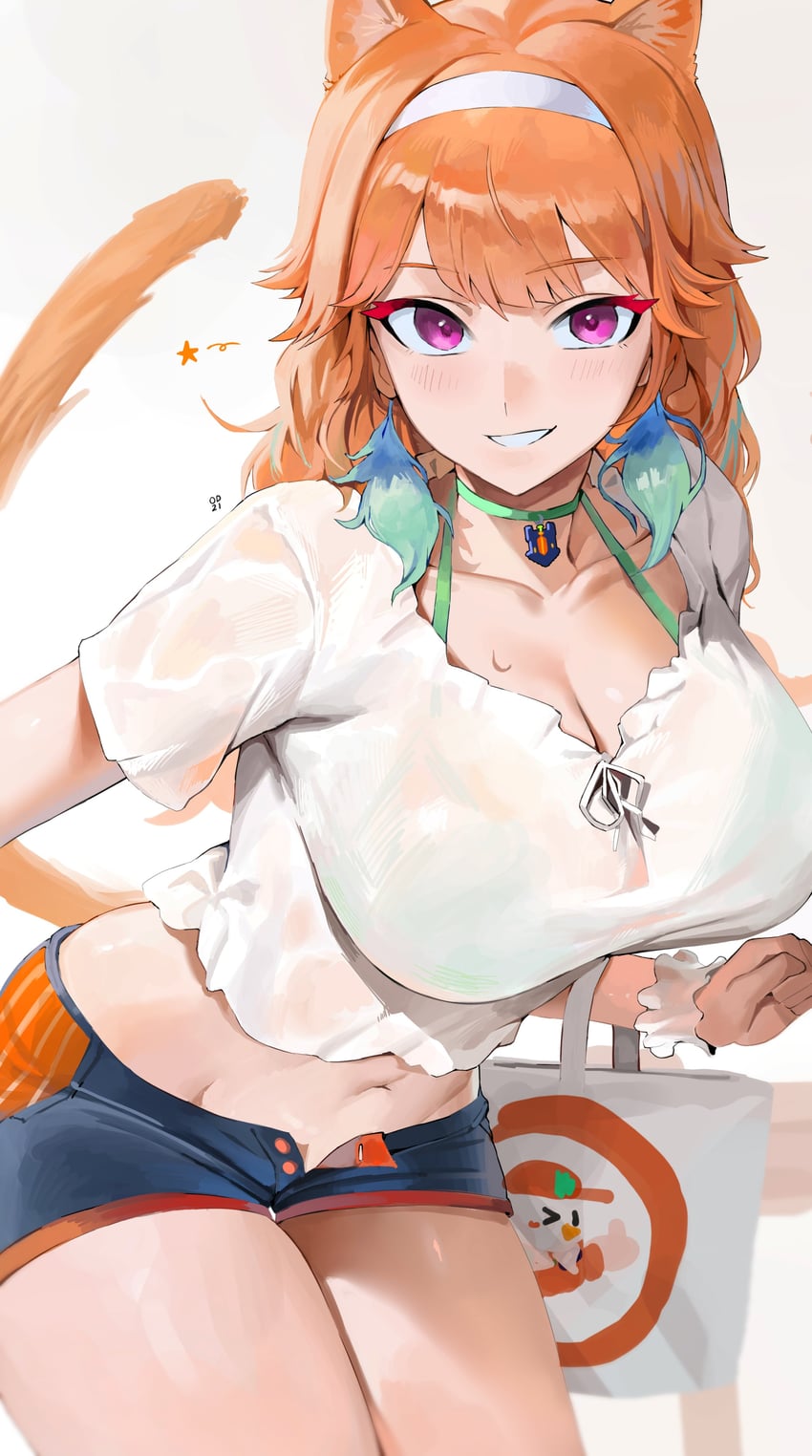 takanashi kiara and kfp employee (hololive and 1 more) drawn by odyssey_21