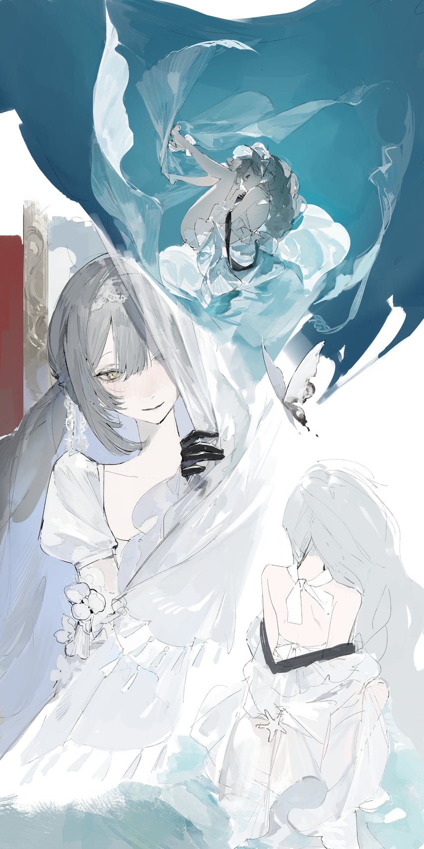 clotho (girls' frontline and 1 more) drawn by meru02295238
