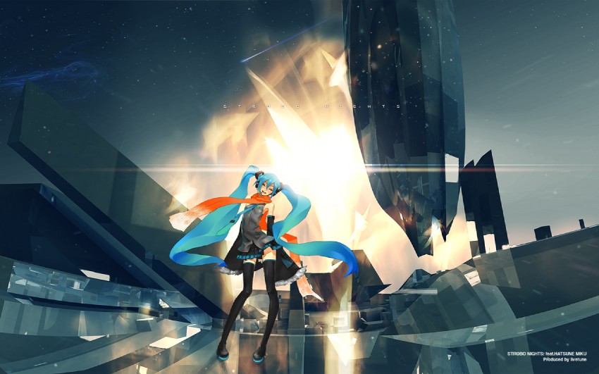 hatsune miku (vocaloid and 1 more) drawn by redjuice