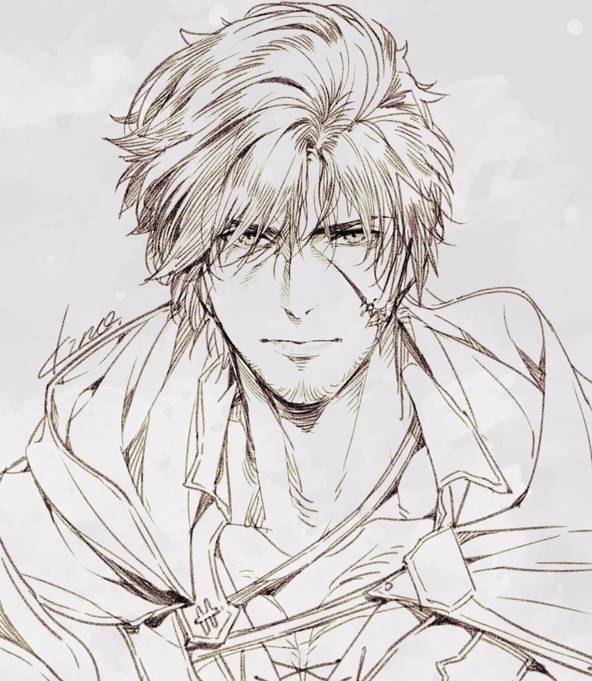 clive rosfield (final fantasy and 1 more) drawn by kinokomochi14
