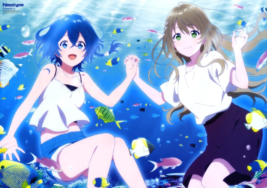 misakino kukuru and miyazawa fuuka (newtype and 1 more) drawn by yamagata_haruka