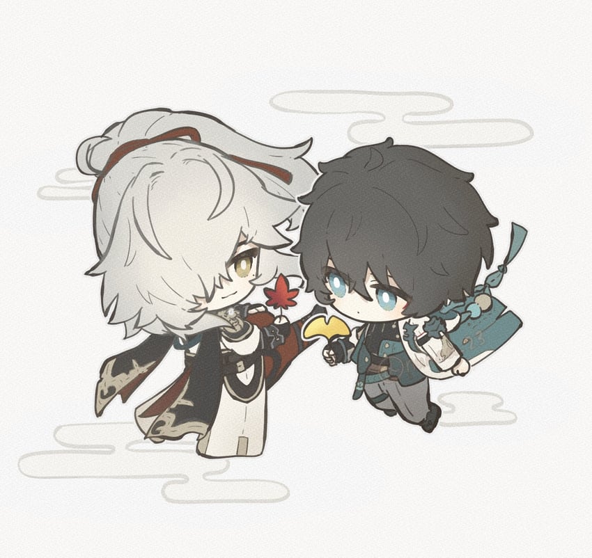 dan heng and jing yuan (honkai and 1 more) drawn by nunnu_23