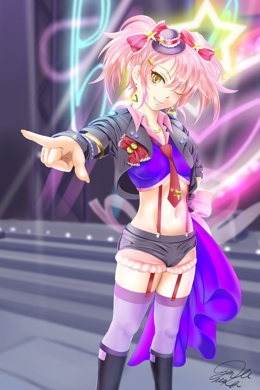 jougasaki mika (idolmaster and 1 more) drawn by gentle_wolf