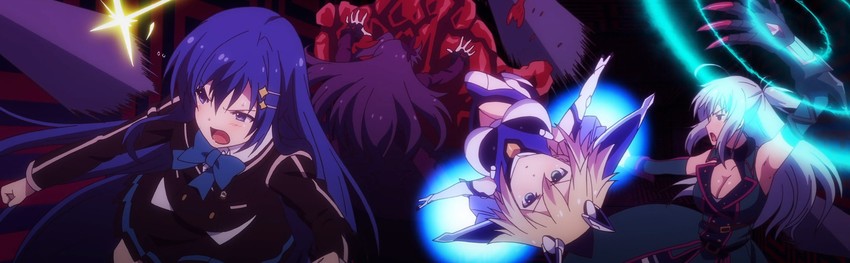 nya lapucea, almaria, sougetsu saya, and code omega 77 stella (ange vierge)