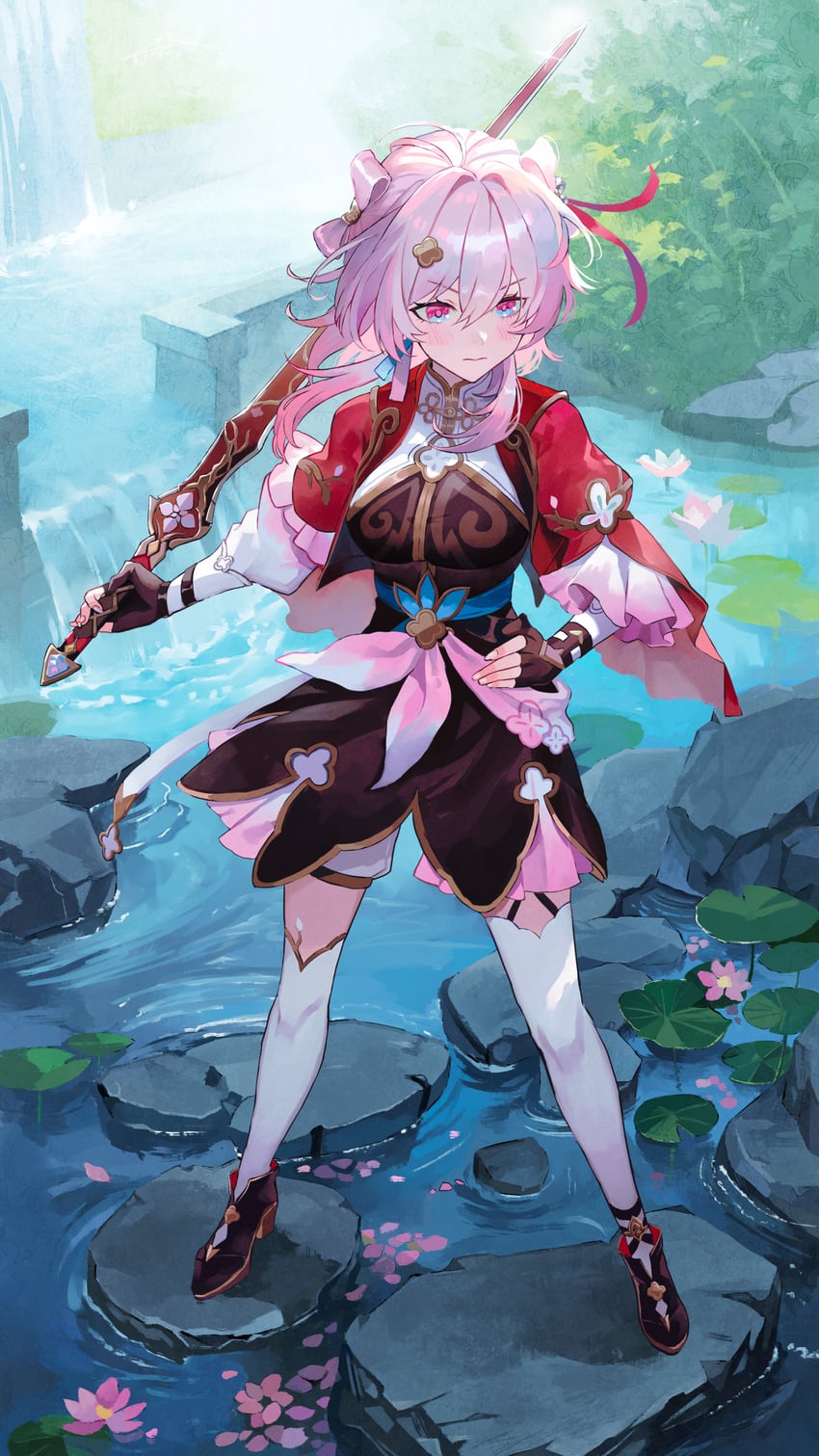 march 7th (honkai and 1 more) drawn by maria_(maria_rose)