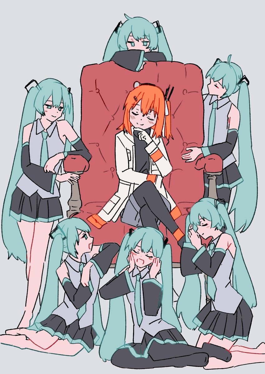 hatsune miku and adachi rei (vocaloid and 2 more) drawn by yuyu_no_suke