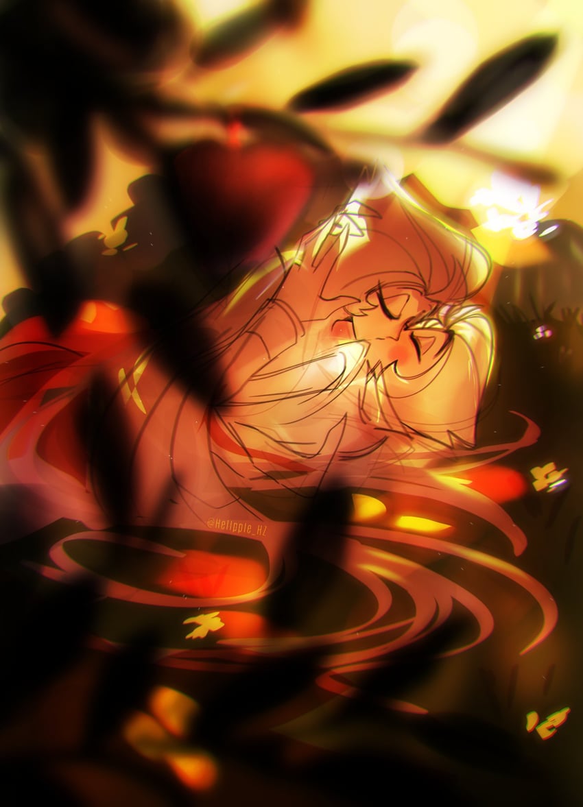 lucifer morningstar and lilith (hazbin hotel) drawn by hellpple_hz