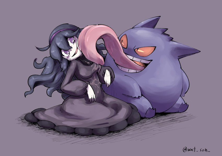 hex maniac and gengar (pokemon and 1 more) drawn by chichibu_(watson)