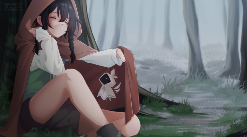 venti and nameless bard (genshin impact) drawn by itorio_fransuaza