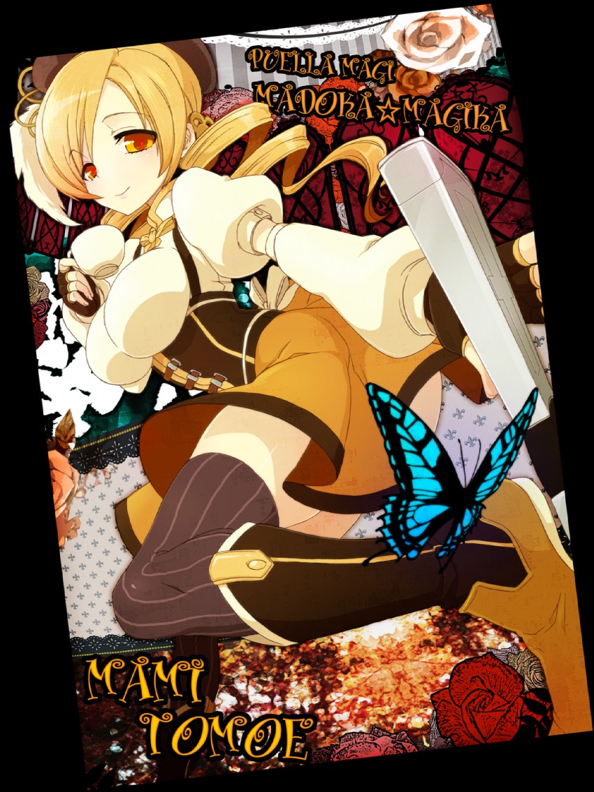 tomoe mami (mahou shoujo madoka magica) drawn by dougan_calpis_con