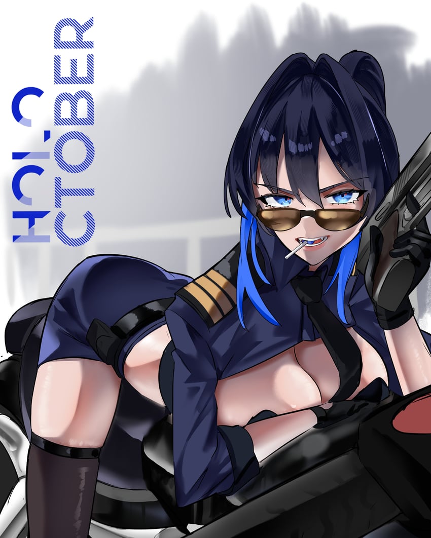 ouro kronii (hololive and 1 more) drawn by daaku_(koizumi_arata)