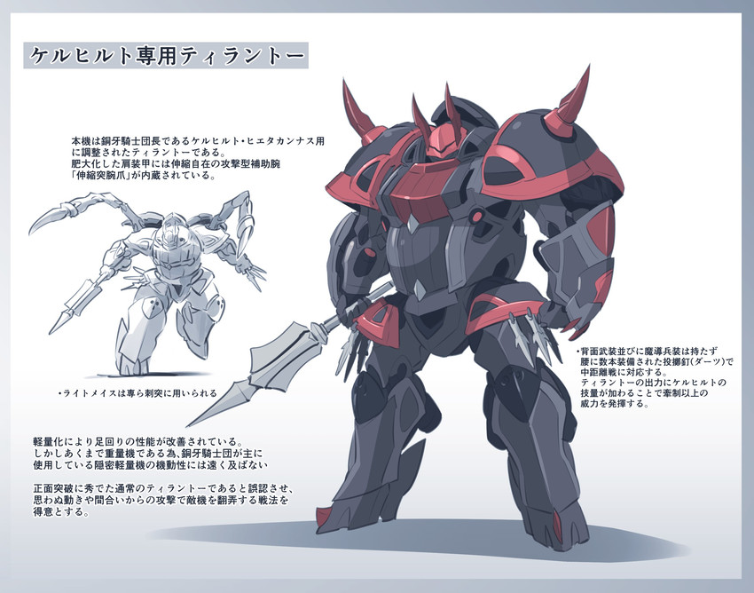 tyranto (super robot wars and 2 more) drawn by kato_takuji