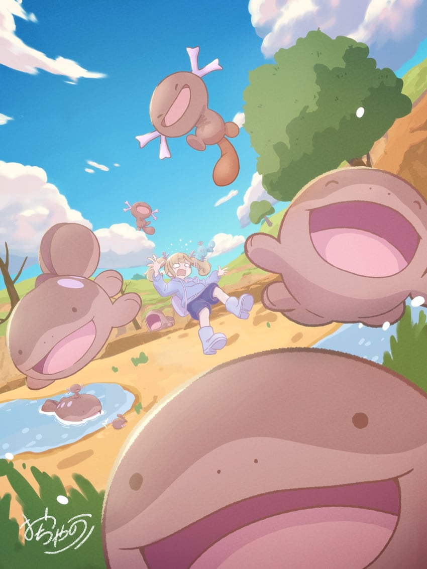 wooper, clodsire, and paldean wooper (pokemon and 1 more)