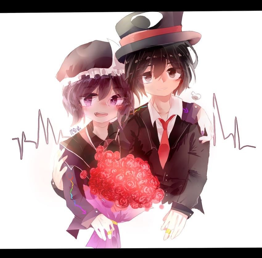 enraku tsubakura and shitodo kuroji (len'en) drawn by xuan9119