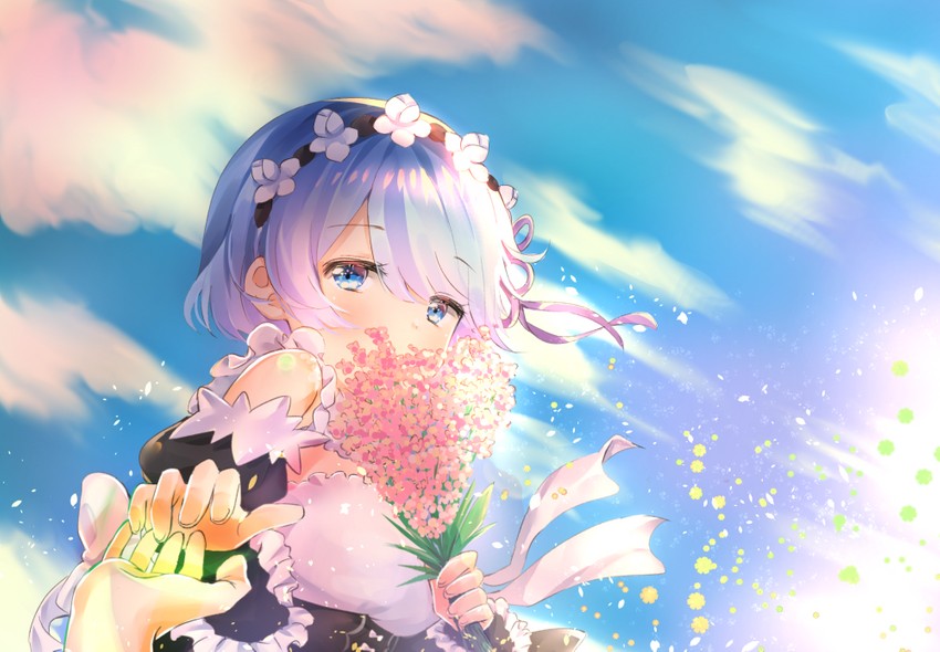 rem (re:zero kara hajimeru isekai seikatsu) drawn by melings_(aot2846)