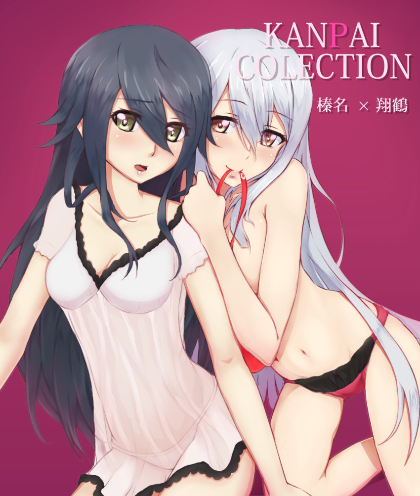 haruna and shoukaku (kantai collection) drawn by muniel_(supernorth_0325)