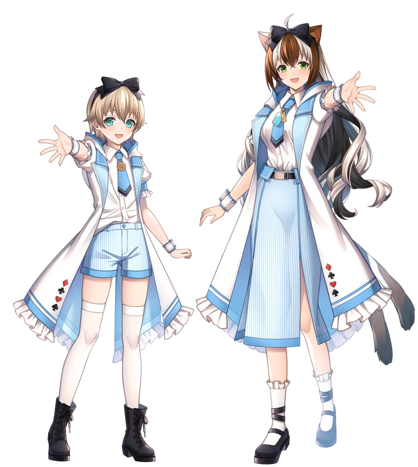 nekoma eko and matane tano (toki production) drawn by annno_ans