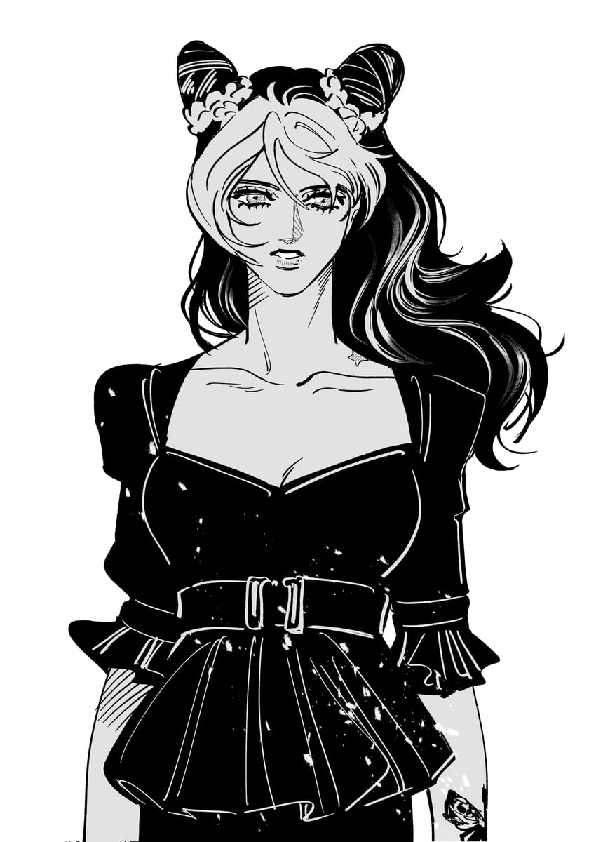 kujo jolyne (jojo no kimyou na bouken and 1 more) drawn by danggo99