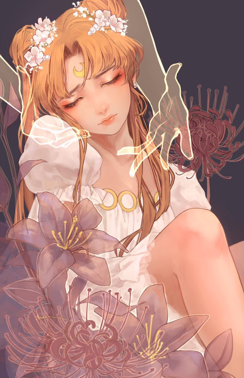 tsukino usagi and princess serenity (bishoujo senshi sailor moon) drawn by fuwaffy