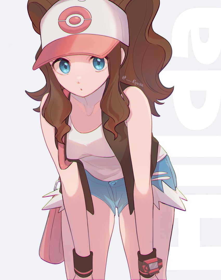 hilda (pokemon and 1 more) drawn by ryusa_(gjgd7445)