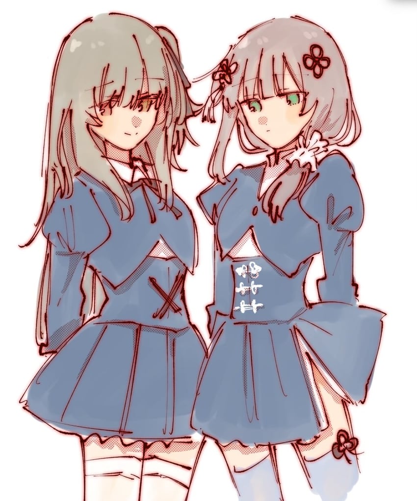 kuo shenlin and wang yujia (assault lily) drawn by rui_rui_rui0122