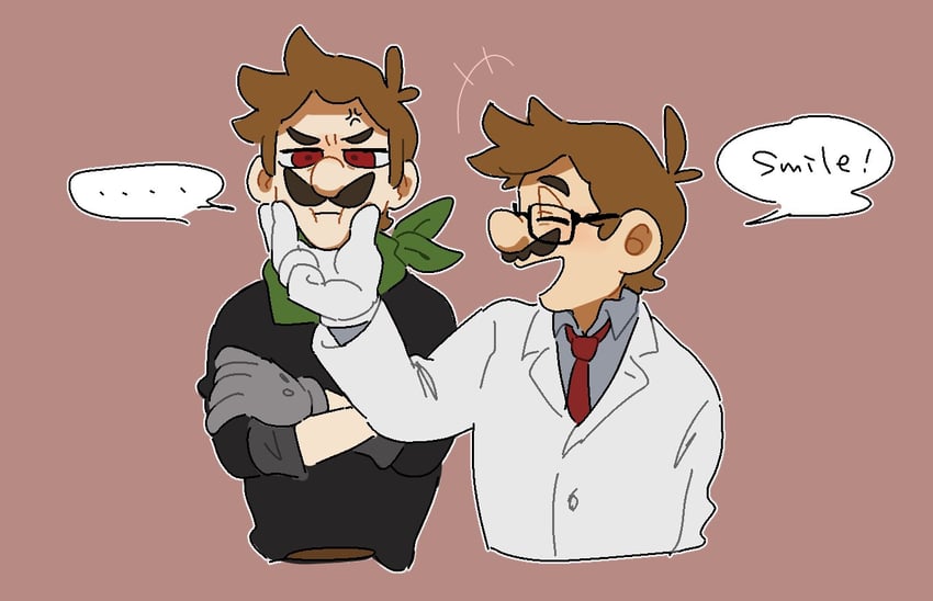 mario, luigi, and mr. l (mario and 2 more) drawn by mimimi_(mimimim9999)