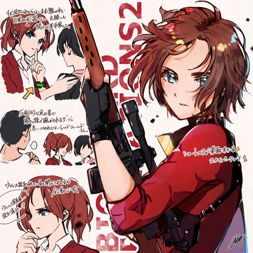 claire redfield, moira burton, and gabriel chavez (resident evil and 1 more) drawn by mar0maru