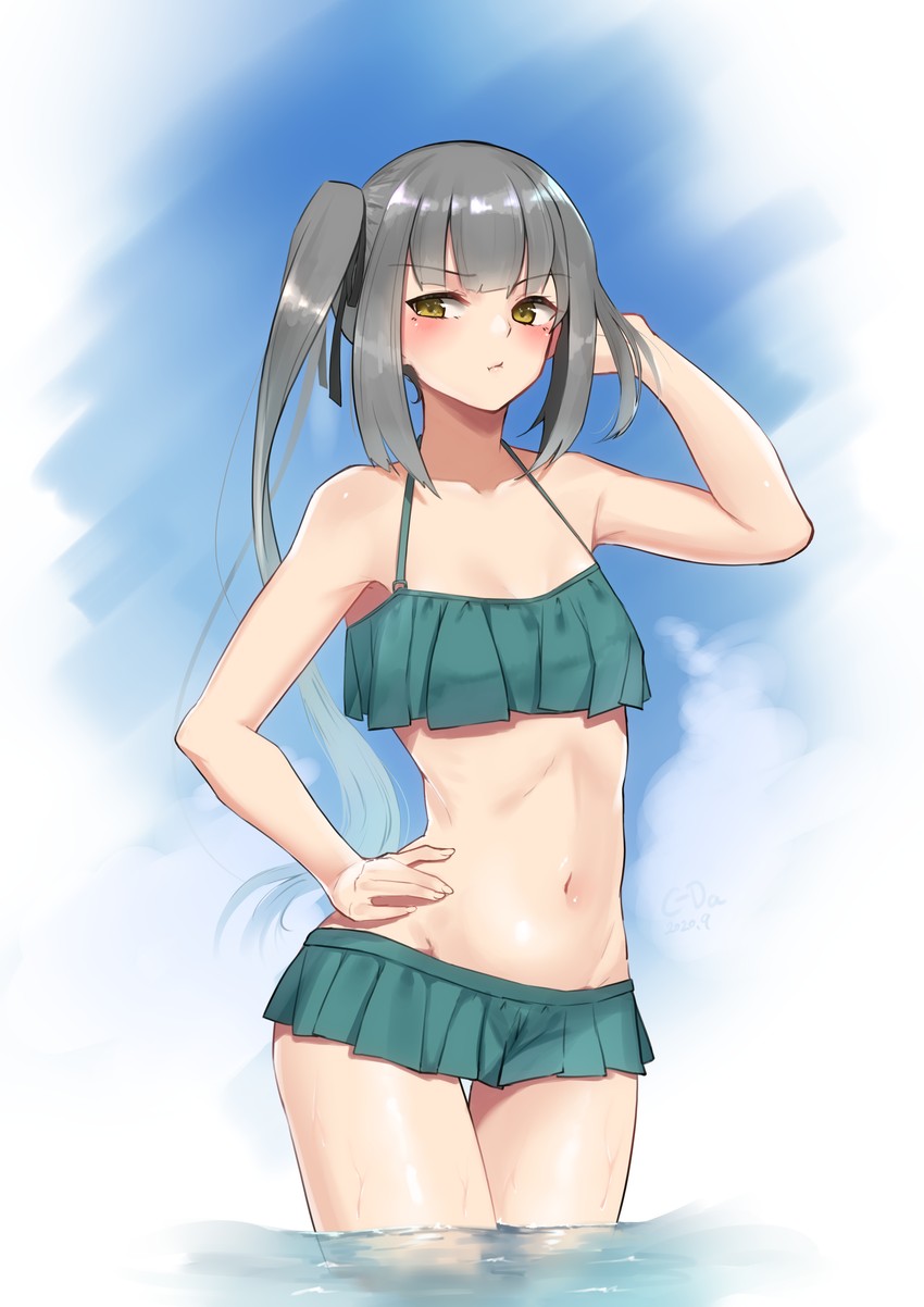 kasumi and kasumi kai ni (kantai collection) drawn by c-da