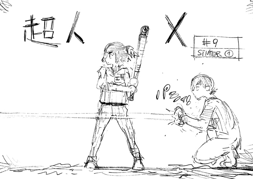 kurohara tokio and otta ely (choujin x) drawn by ishida_sui