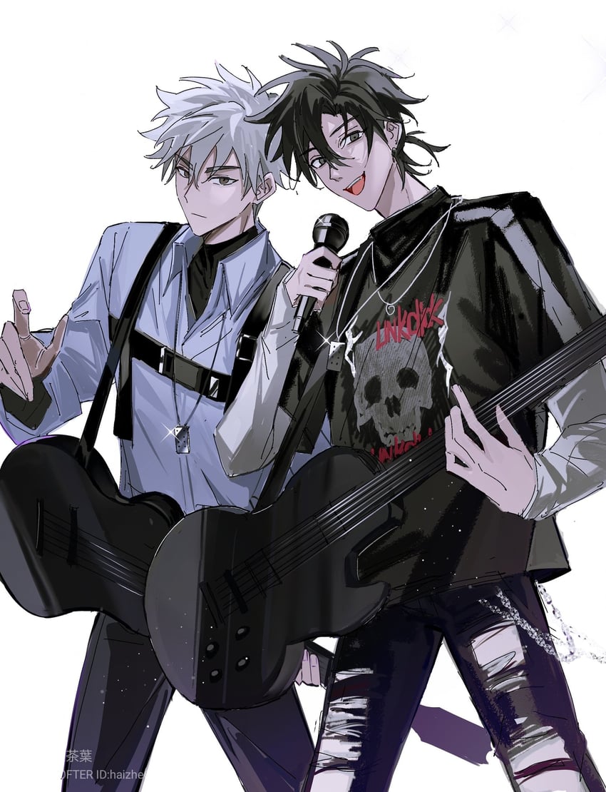 cheng xiaoshi and lu guang (shiguang dailiren) drawn by shannontay67979