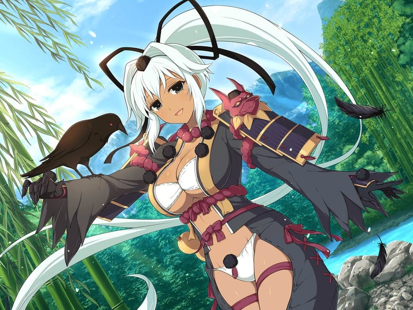 yuyaki (senran kagura and 2 more) drawn by yaegashi_nan