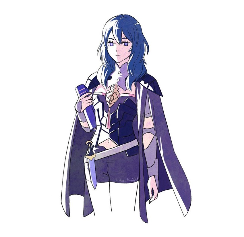 female byleth (fire emblem and 1 more) drawn by lilac_knight