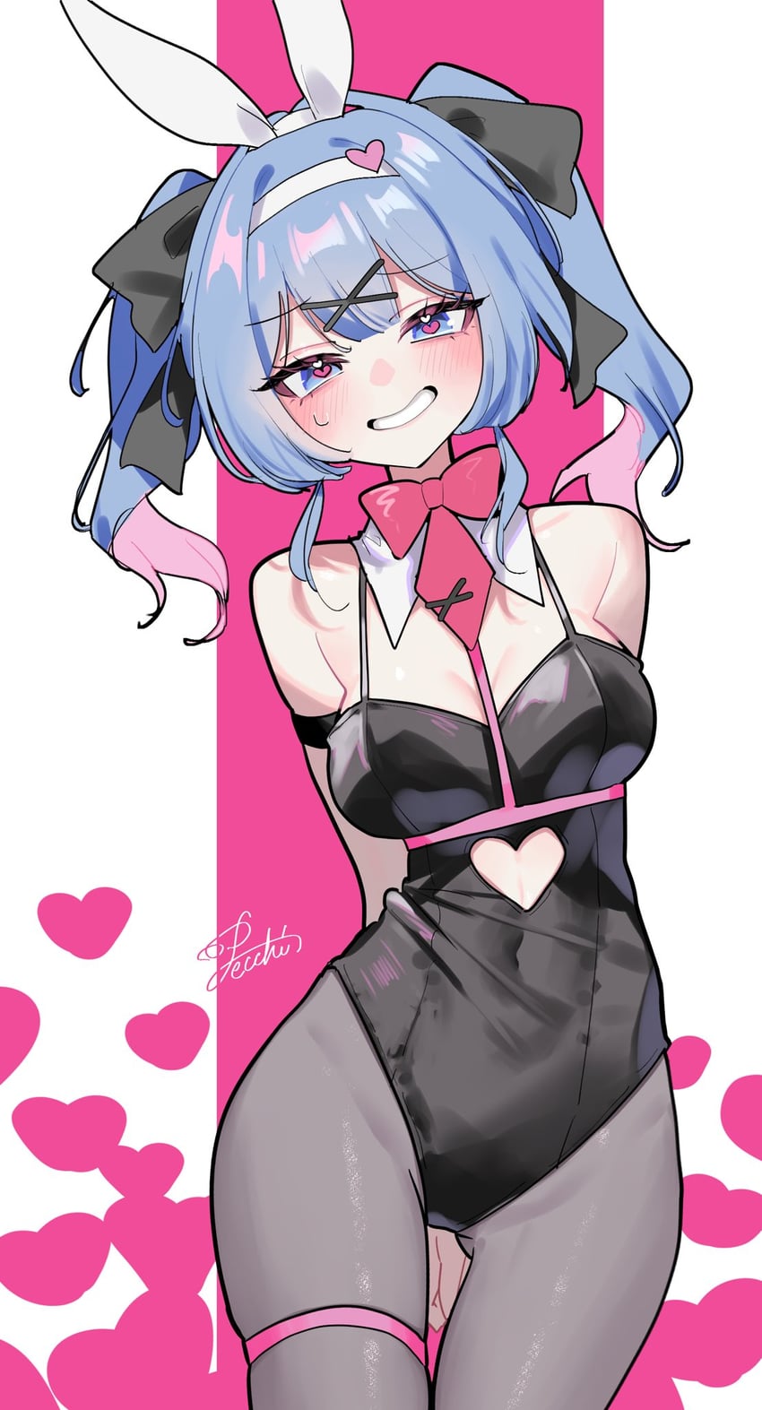 hatsune miku (vocaloid and 1 more) drawn by pecchii