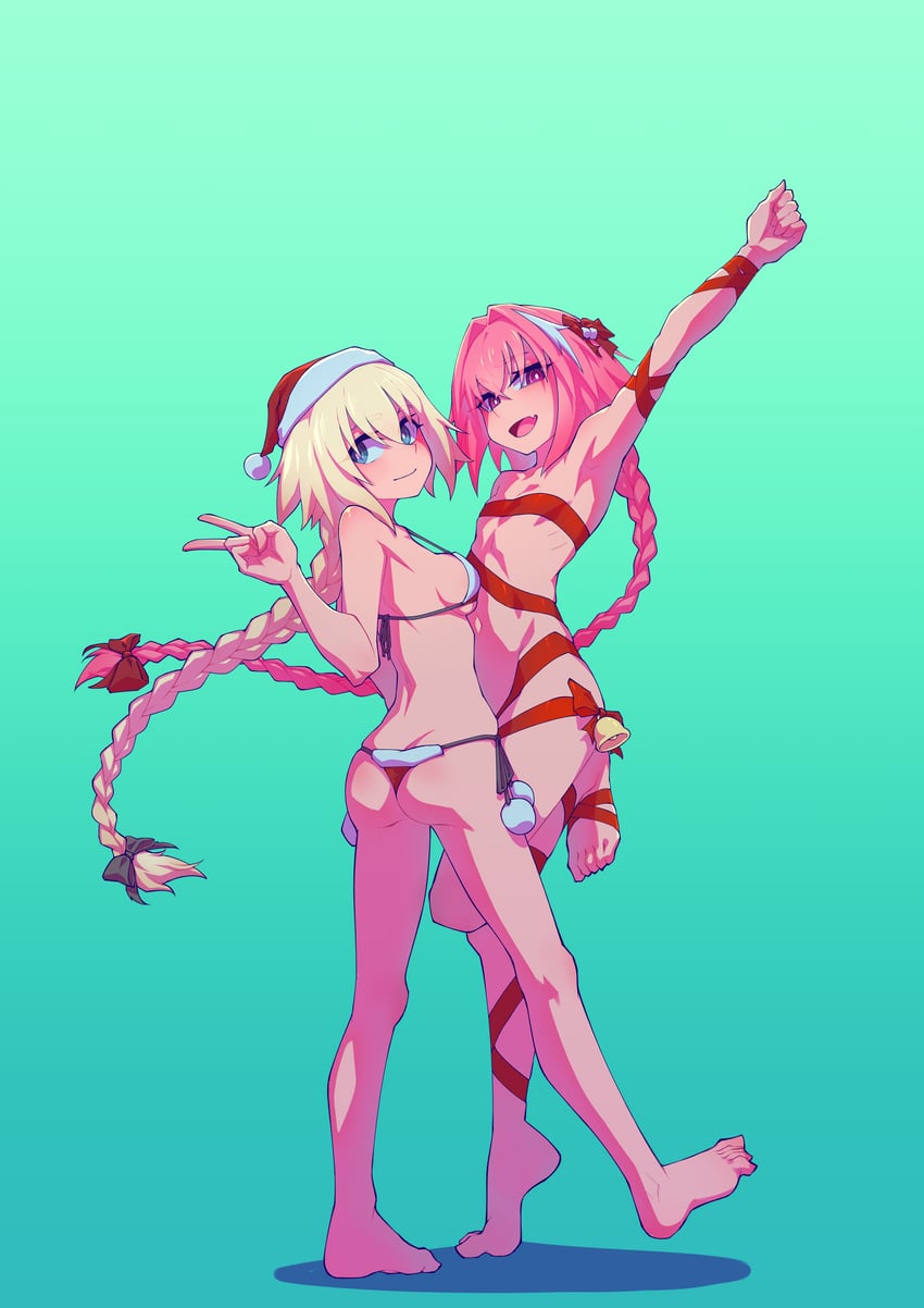 jeanne d'arc and astolfo (fate and 1 more) drawn by hej_510