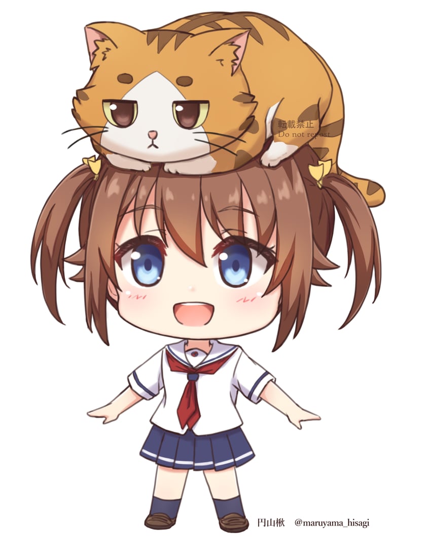 misaki akeno and isoroku (high school fleet) drawn by hisagi_maruyama