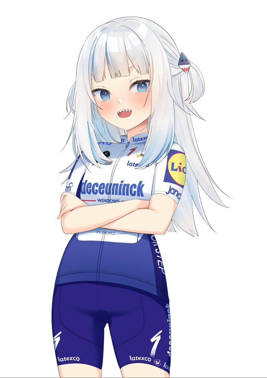 gawr gura (hololive and 1 more) drawn by adhitya_herdiawan