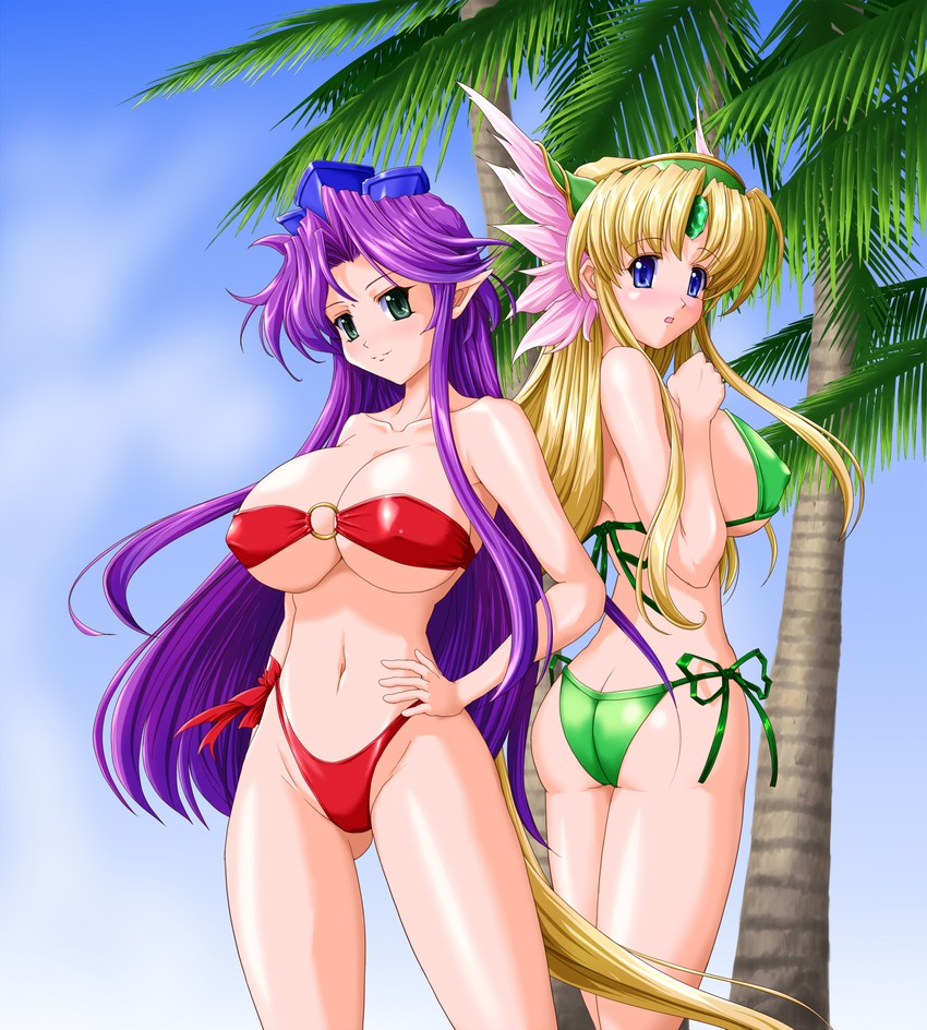 riesz and angela (seiken densetsu and 1 more) drawn by raochuu