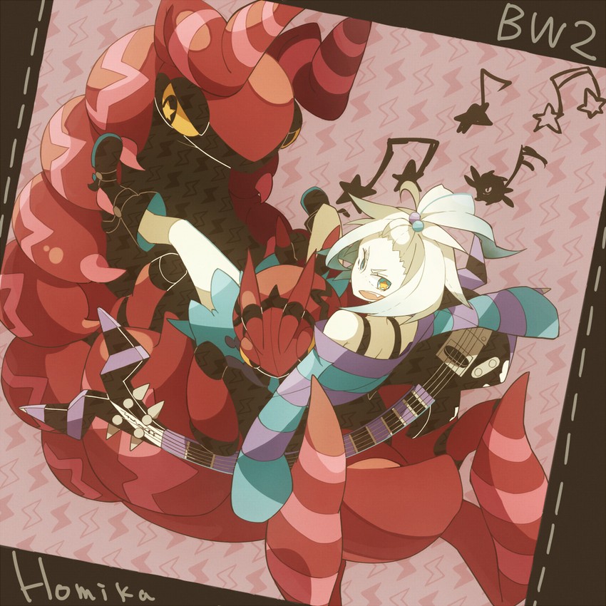 roxie, scolipede, and venipede (pokemon and 1 more) drawn by pokoten_(pokoten718)