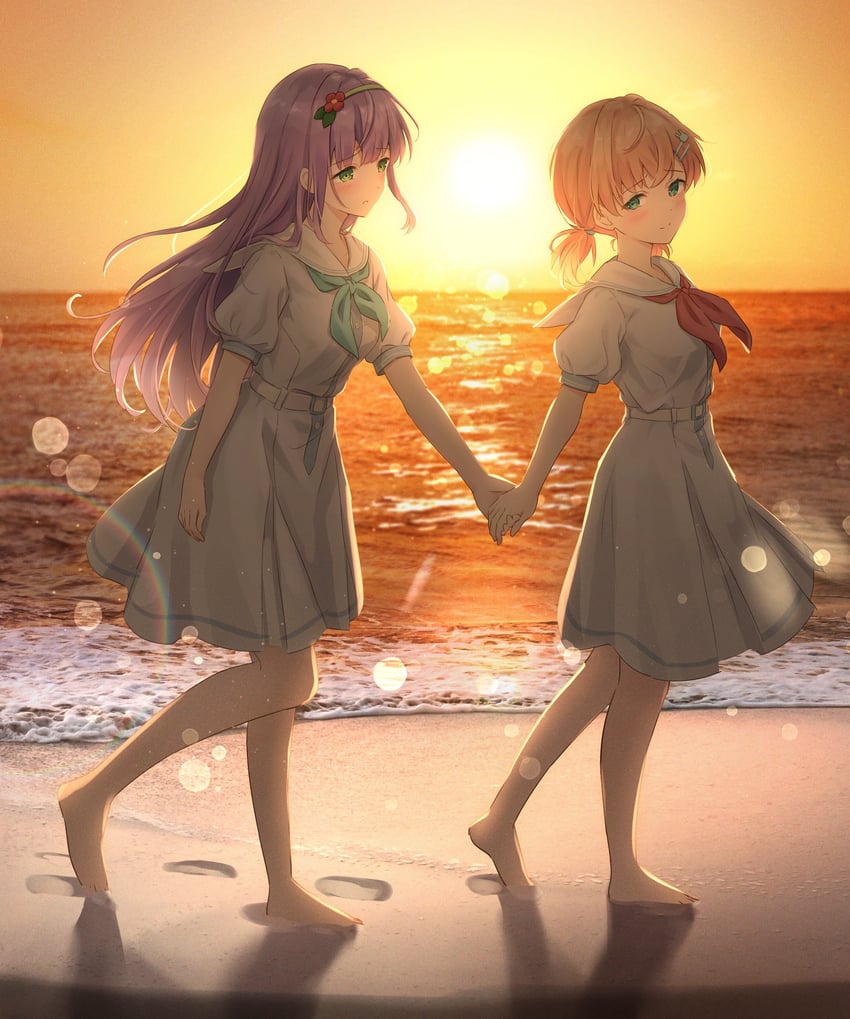 hinoshita kaho and otomune kozue (love live! and 1 more) drawn by hanazora_satsuki