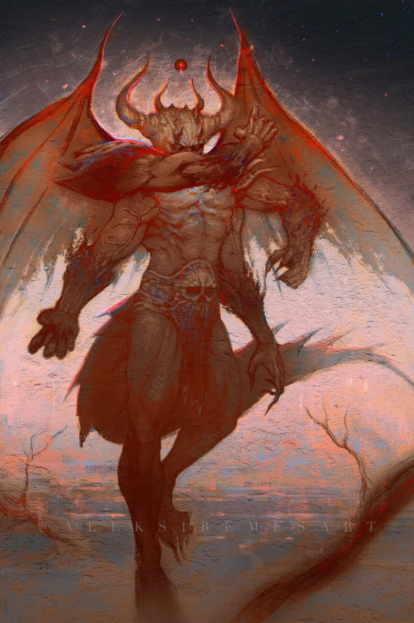 chaos (final fantasy and 2 more) drawn by aleksi_remes