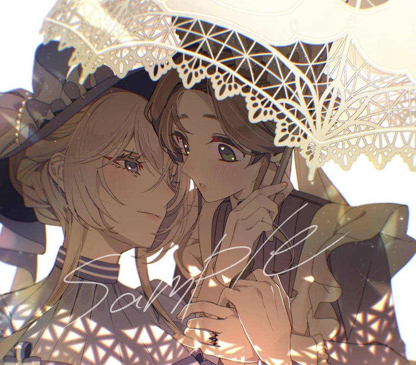 natori midori and lapis tenebrae (genkai ol-san wa akuyaku reijou-sama ni tsukaetai) drawn by shinonome_neko-tarou